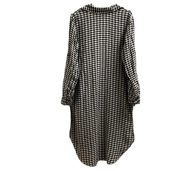 Thread Story, 100% Rayon, Collar, Long Line, Long Sleeve Black/White Cardigan L - Picture 2 of 11